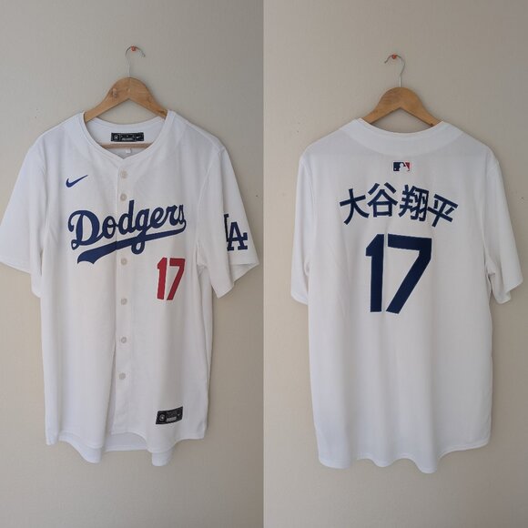 Los Angeles Dodgers Shohei Ohtani Nike White Home Limited Kanji Player Jersey XL - Picture 9 of 9
